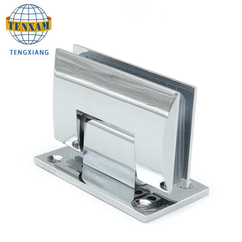 Slanted bathroom clip shower room glass hinge stainless steel door clip 90 degree shower hinge