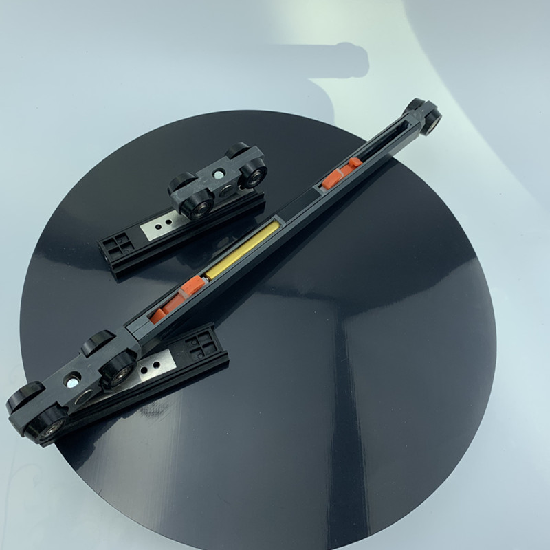 Hydraulic buffer two door linkaged narrow frame accessories design roller
