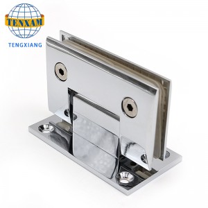 Bathroom clip shower room stainless steel sanding glass door clip 90 degree welding glass door fixing clip hinge