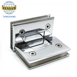 Zinc alloy /stainless steel 135 degree shower hinge for shower room glass door clip