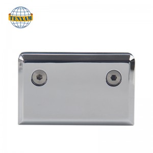 Fillet beveled edge 0 degree glass clamp