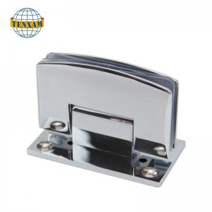 90 Degree wall To glass Door Hinge zinc alloy Bathroom Glass Shower Hinge